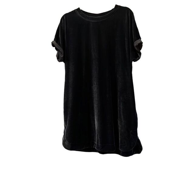 Wishlist blue velvet t shirt dress - Picture 1 of 4